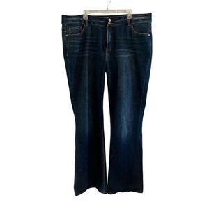 Women’s plus size 24 Long High Rise Boot stretch Denim Jeans